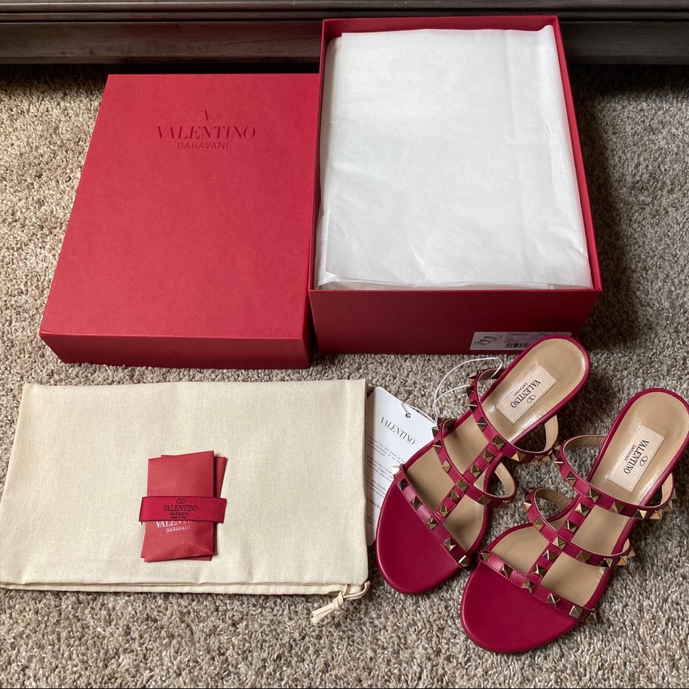 Valentino Rockstud Slide Sandals (60mm)